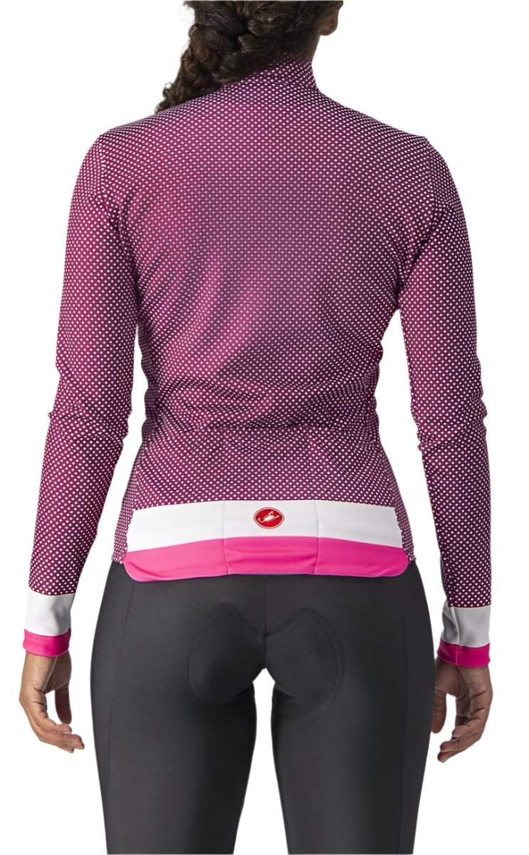 CASTELLI VOLARE LS JERSEY CYCLAMEN/WHITE-PINK FLUO BACK