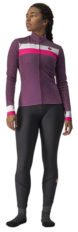 CASTELLI VOLARE LS JERSEY CYCLAMEN/WHITE-PINK FLUO FRONT