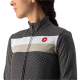 CASTELLI VOLARE LS JERSEY BLACK/WHITE-CHALK SIDE FRONT