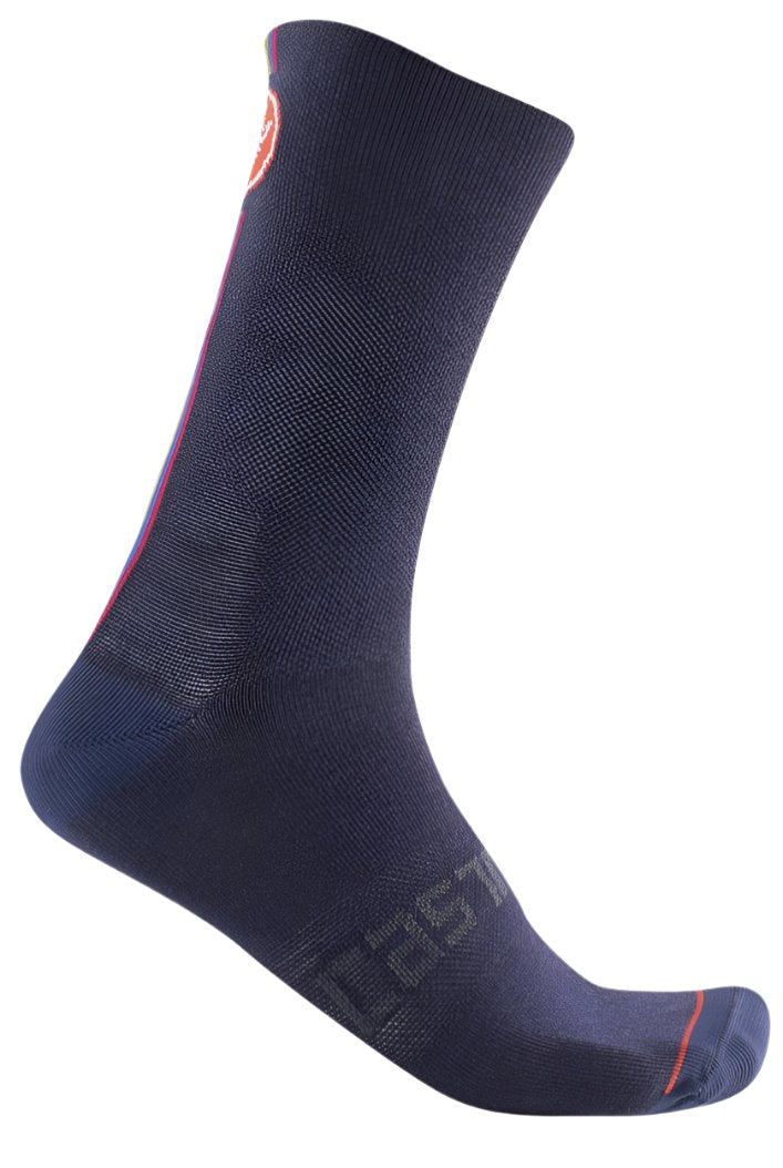 CASTELLI RACING STRIPE 18 SOCK SAVILE BLUE 