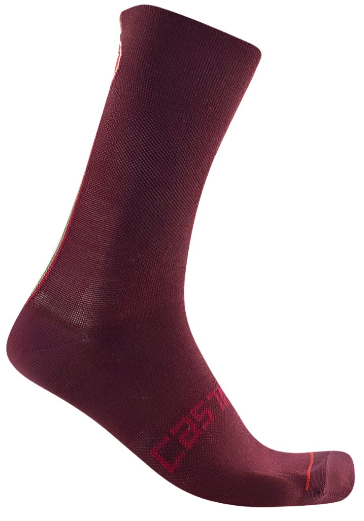 CASTELLI RACING STRIPE 18 SOCKS BORDEAUX 