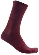 CASTELLI RACING STRIPE 18 SOCKS BORDEAUX 