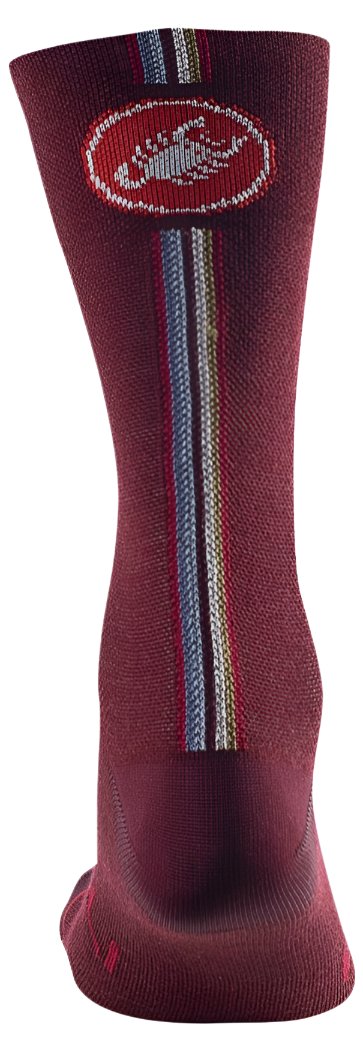 CASTELLI RACING STRIPE 18 SOCKS BORDEAUX 