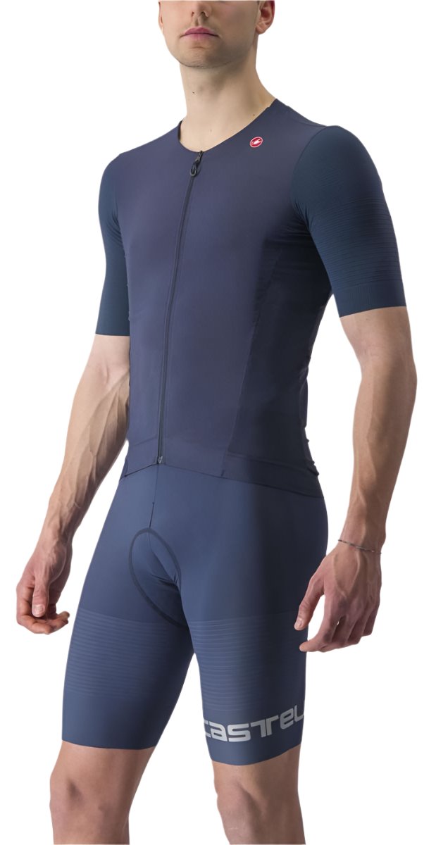 CASTELLI PREMIO BLACK JERSEY BELGIAN BLUE SIDE FRONT