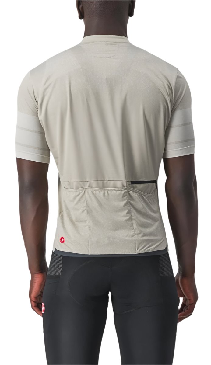 CASTELLI UNLIMITED TERRA JERSEY TRAVERTINE GRAY BACK