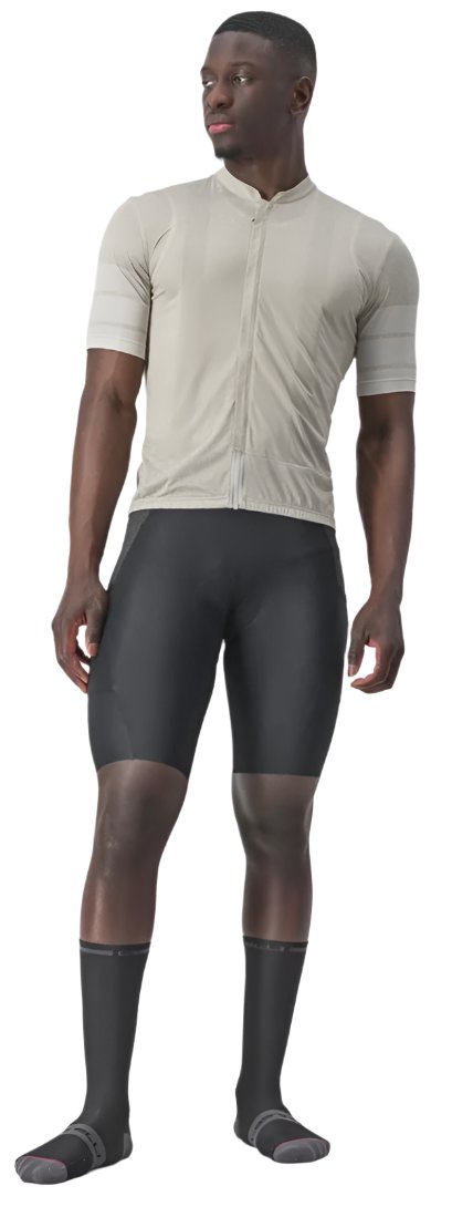 CASTELLI UNLIMITED TERRA JERSEY TRAVERTINE GRAY FRONT