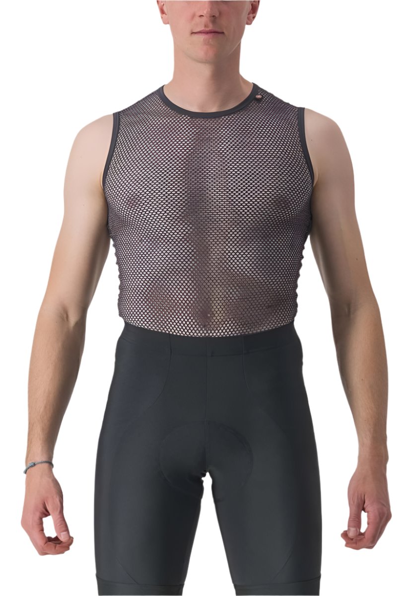 CASTELLI MIRACOLO WOOL SLEEVELESS GRAY FRONT