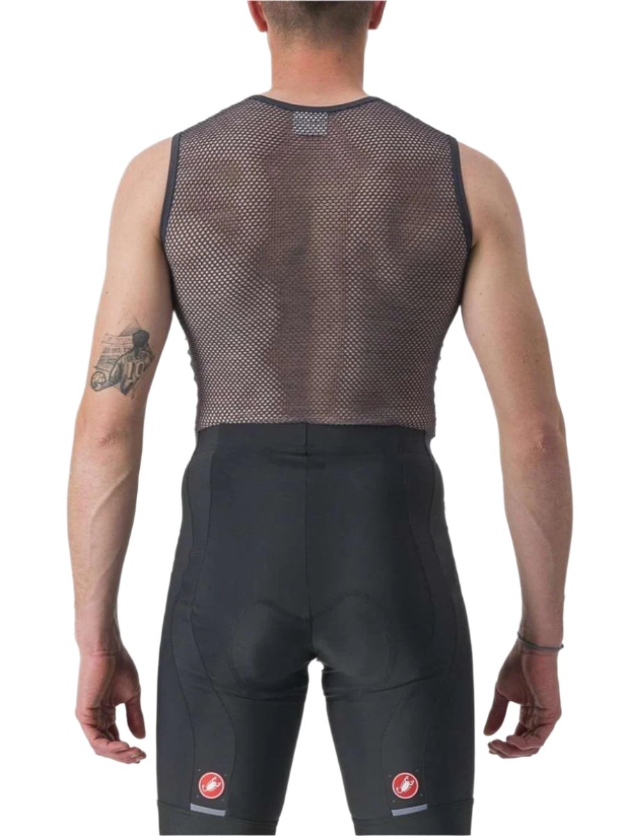 CASTELLI MIRACOLO WOOL SLEEVELESS GRAY BACK