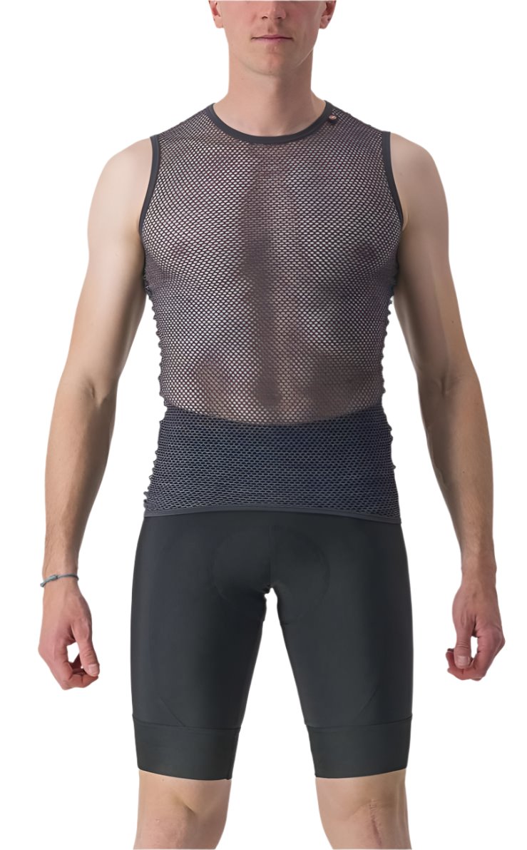 CASTELLI MIRACOLO WOOL SLEEVELESS GRAY FRONT