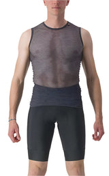 CASTELLI MIRACOLO WOOL SLEEVELESS GRAY FRONT