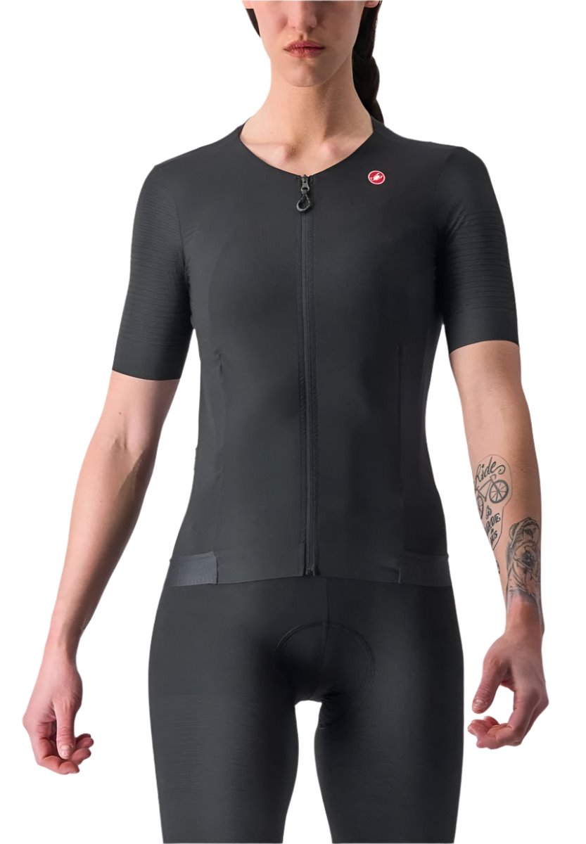 CASTELLI PREMIO WOMENS JERSEY LIGHT BLACK FRONT