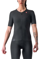 CASTELLI PREMIO WOMENS JERSEY LIGHT BLACK FRONT