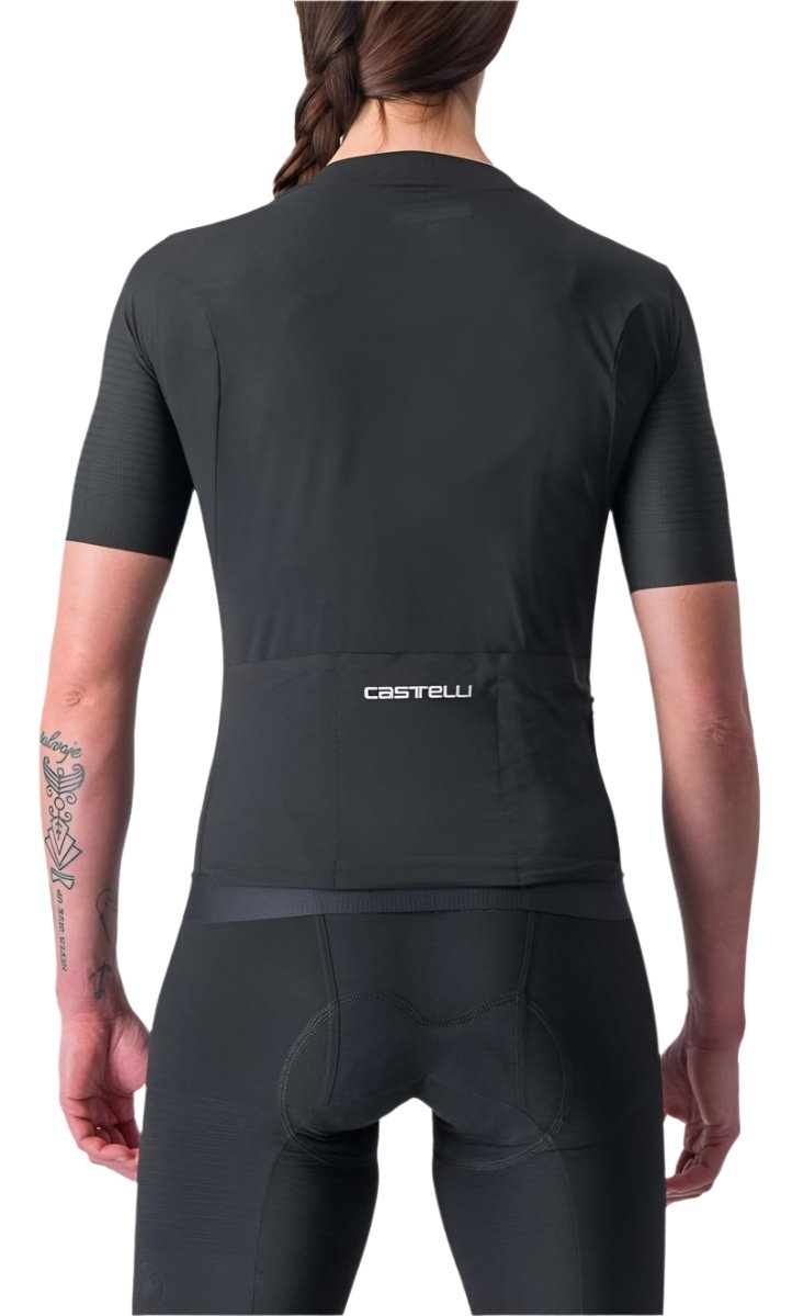 CASTELLI PREMIO WOMENS JERSEY LIGHT BLACK BACK