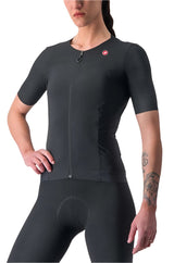 CASTELLI PREMIO WOMENS JERSEY LIGHT BLACK SIDE FRONT