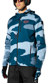 Fox RANGER TECH FLEECE JACKET - Blue Camo SIDE FRONT