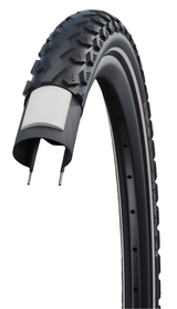 Schwalbe LandCruiser Plus 28 x 1.75" Puncture Guard Reflective sidewall E-25 Green Compound Tyre