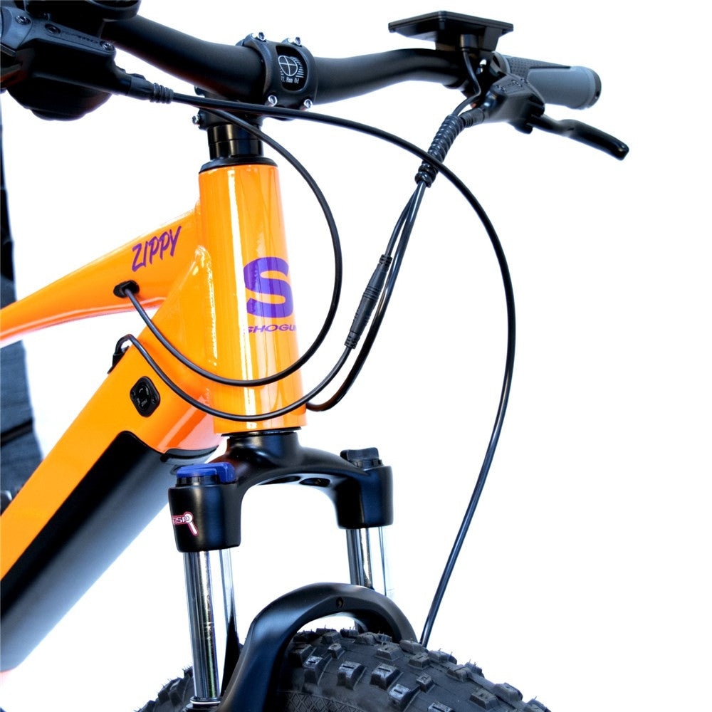 Shogun Zippy Kids Electric MTB Gloss Orange (7-12 Years)