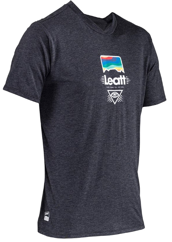 Leatt Gravity 1.0 MTB Jersey Black SIDE FRONT