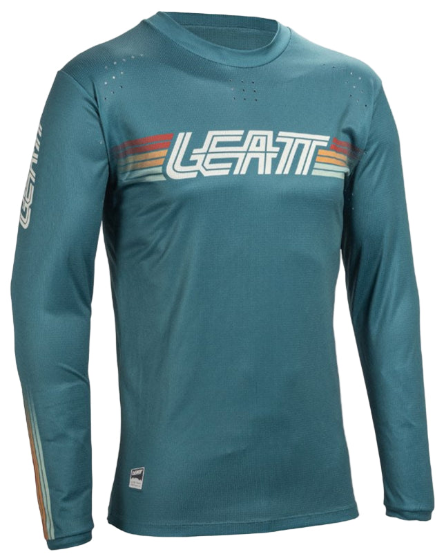 Leatt MTB Enduro 4.0 Jersey Teal FRONT 