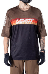 Leatt MTB Enduro 3.0 Jersey Brown/Black XX-Large  FRONT FACING MODEL