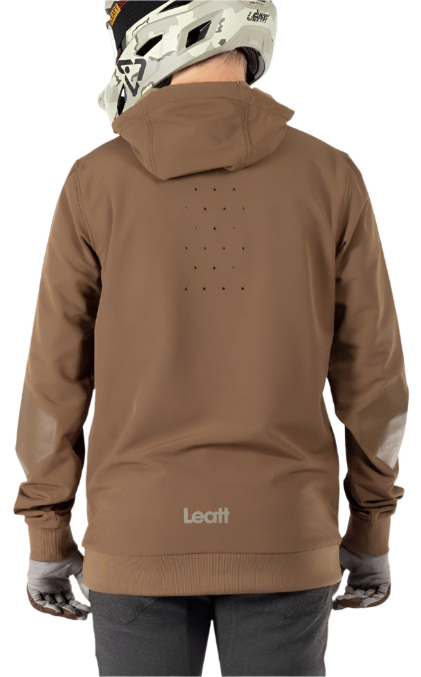 Leatt MTB Gravity 3.0 Hoodie Loam BACK FACING MODEL