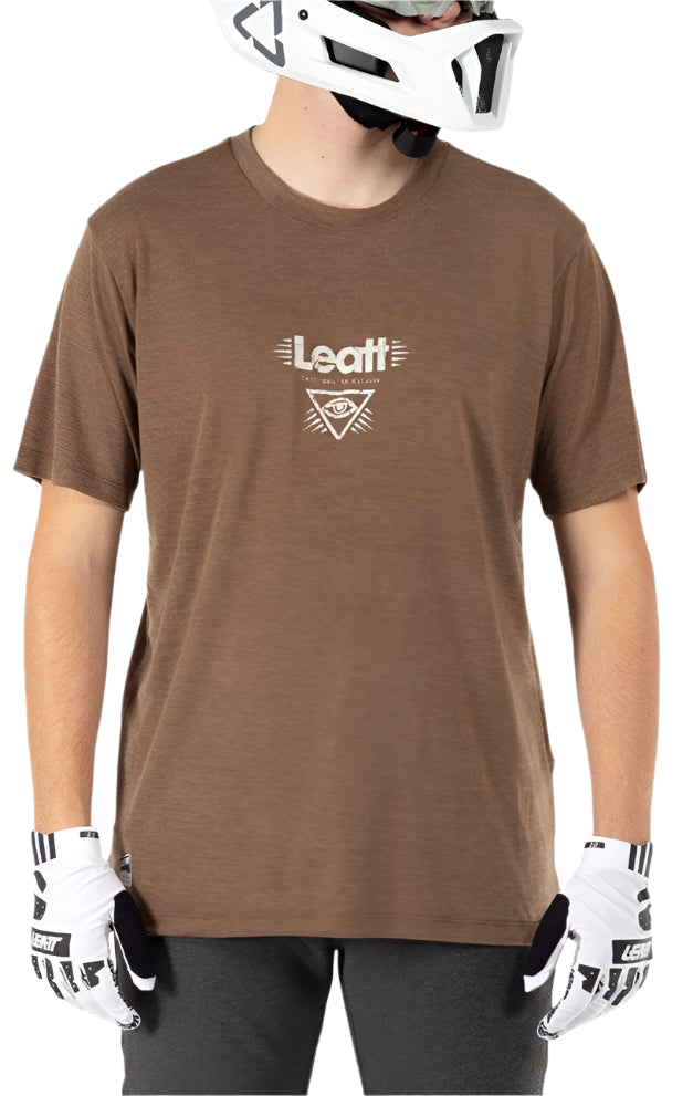 Leatt Gravity 1.0 MTB Jersey Loam FRONT FACING MODEL