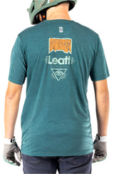 Leatt MTB Gravity 1.0 Jersey Teal BACK FACING MODEL