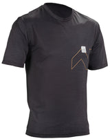 Leatt MTB Trail 1.0 X-Flow Jersey Black FRONT 