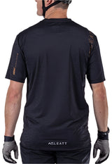 Leatt MTB Trail 1.0 X-Flow Jersey Black BACK FACING MODEL