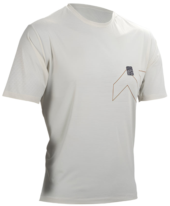 Leatt MTB Trail 1.0 X-Flow Jersey Cream SIDE FRONT