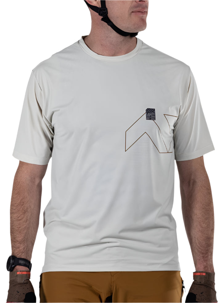Leatt MTB Trail 1.0 X-Flow Jersey Cream FRONT