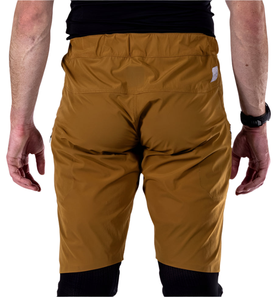 Leatt MTB Trail 1.0 Shorts Peanut BACK FACING MODEL