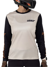 Leatt MTB Enduro 4.0 Women's Jersey Cream FRONT FACING MODEL