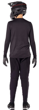 Leatt Ride Kit MTB JR 1.0 Black Youth BACK FACING MODEL