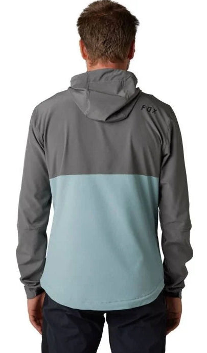 Fox RANGER WIND PULLOVER Pewter back facing model 