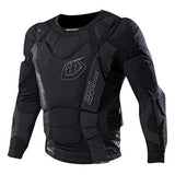TLD 24.1 UPL 7855 Youth UPPER BODY ARMOUR LS SHIRT - BLACK SIDE FRONT