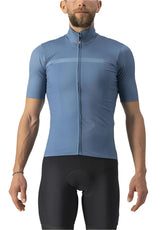 CASTELLI PRO THERMAL MID JERSEY STEEL BLUE FRONT