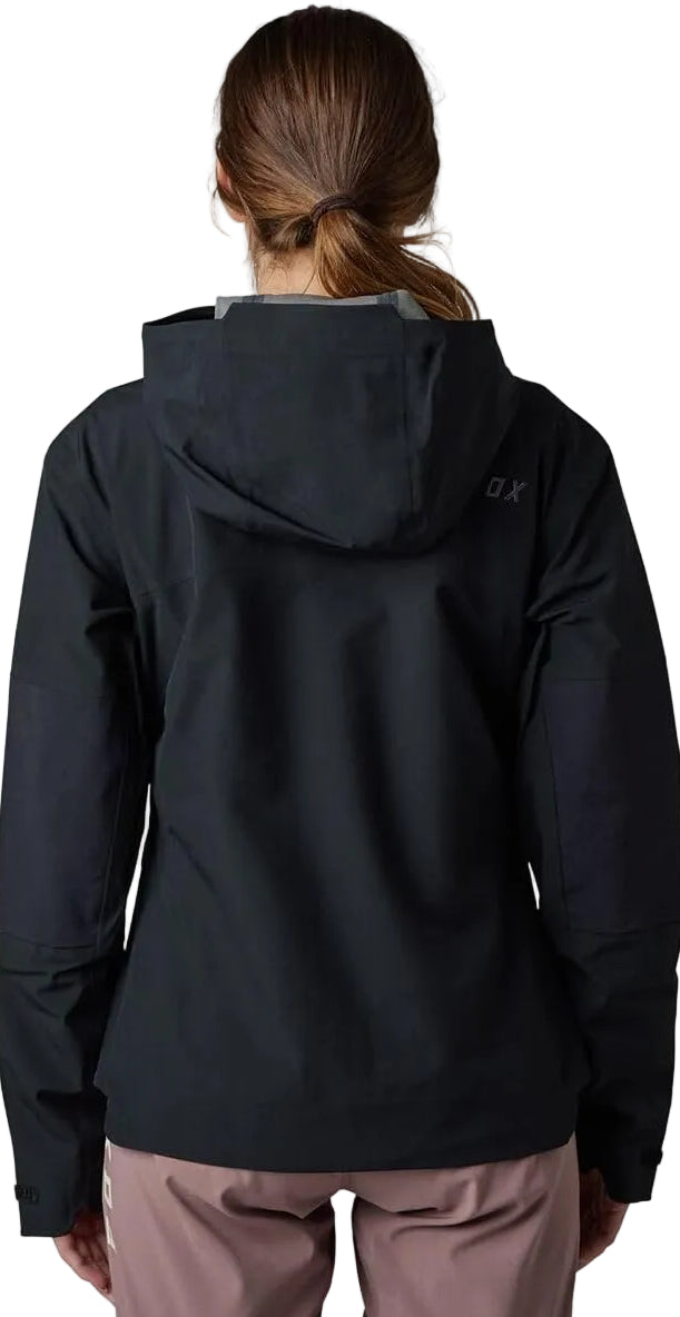 Fox Women DEFEND 3L WATER JACKET Black BACK FACING MODEL
