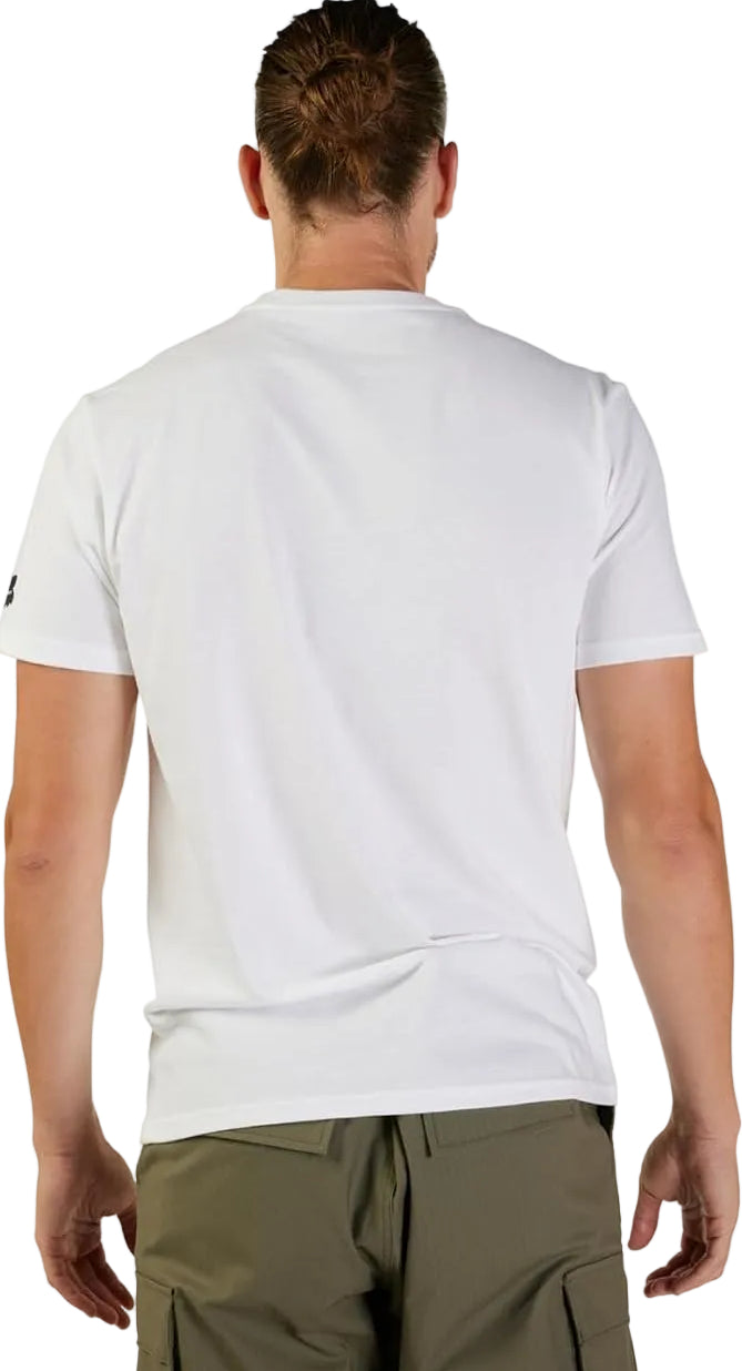Fox PRO CIRCUIT Short Sleeve PREM TEE Optic White BACK