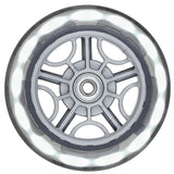 Globber 121mm White Light-Up Wheel Pair for GoUp/Junior/Primo/Elite/Master/Flow