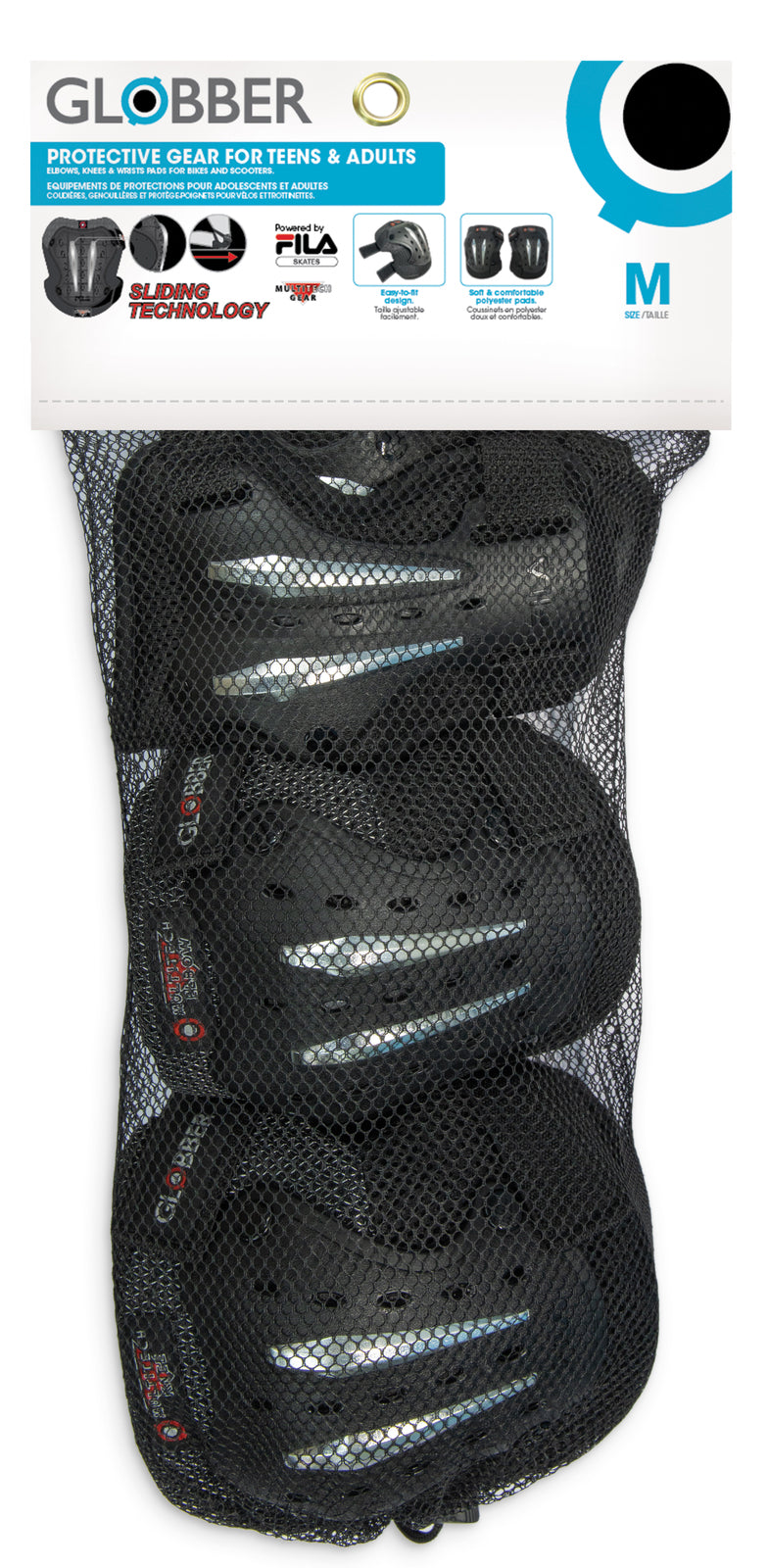 Globber FILA Protective Gear Medium Black