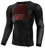 Troy Lee Designs STAGE GHOST D30 LS BASELAYER BLACK FRONT