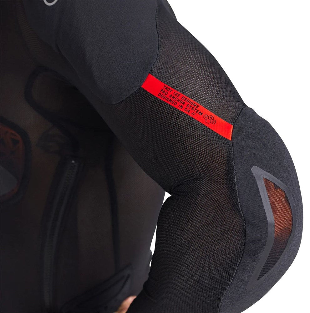 Troy Lee Designs STAGE GHOST D30 LS BASELAYER BLACK SLEEVE DETAILS