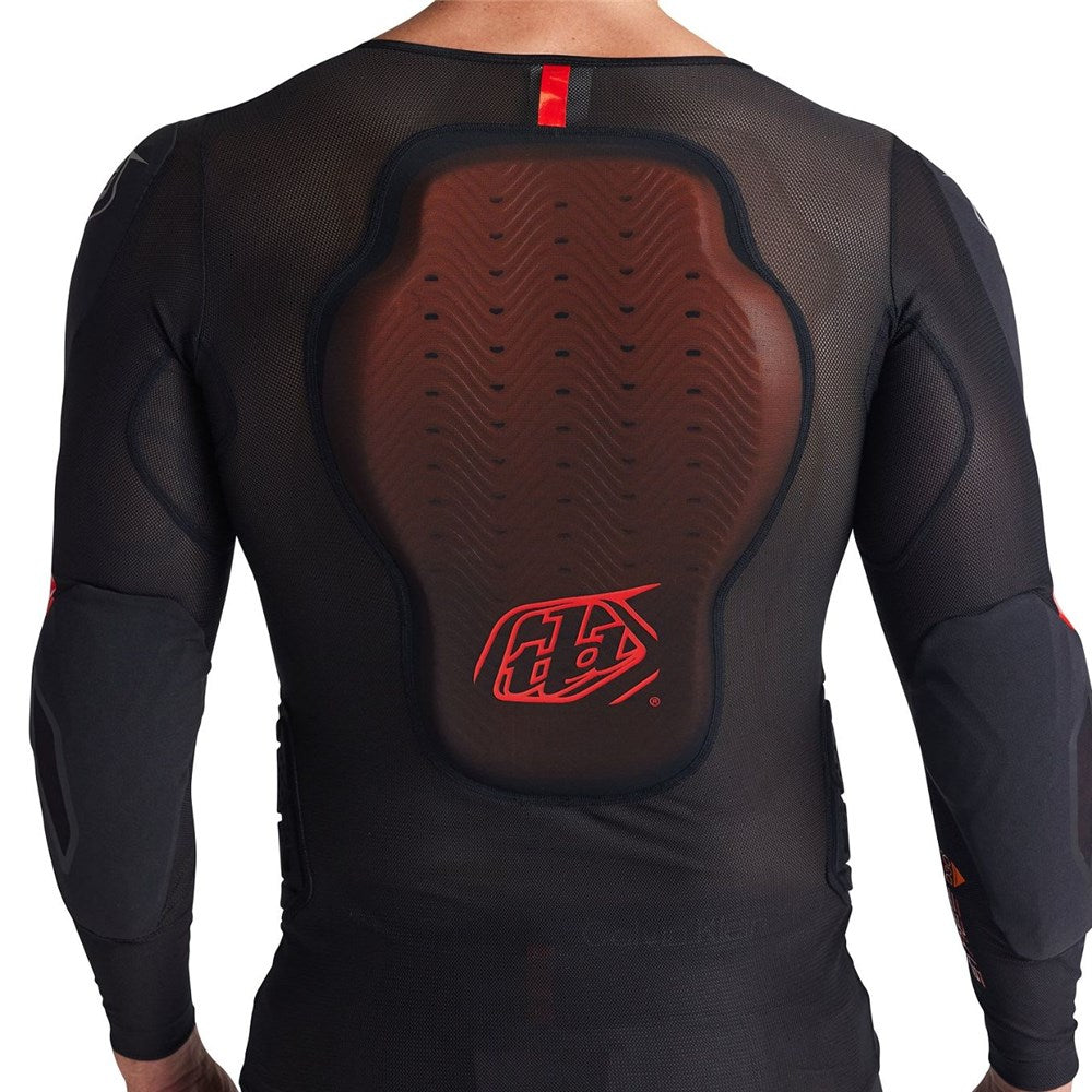 Troy Lee Designs STAGE GHOST D30 LS BASELAYER BLACK BACK