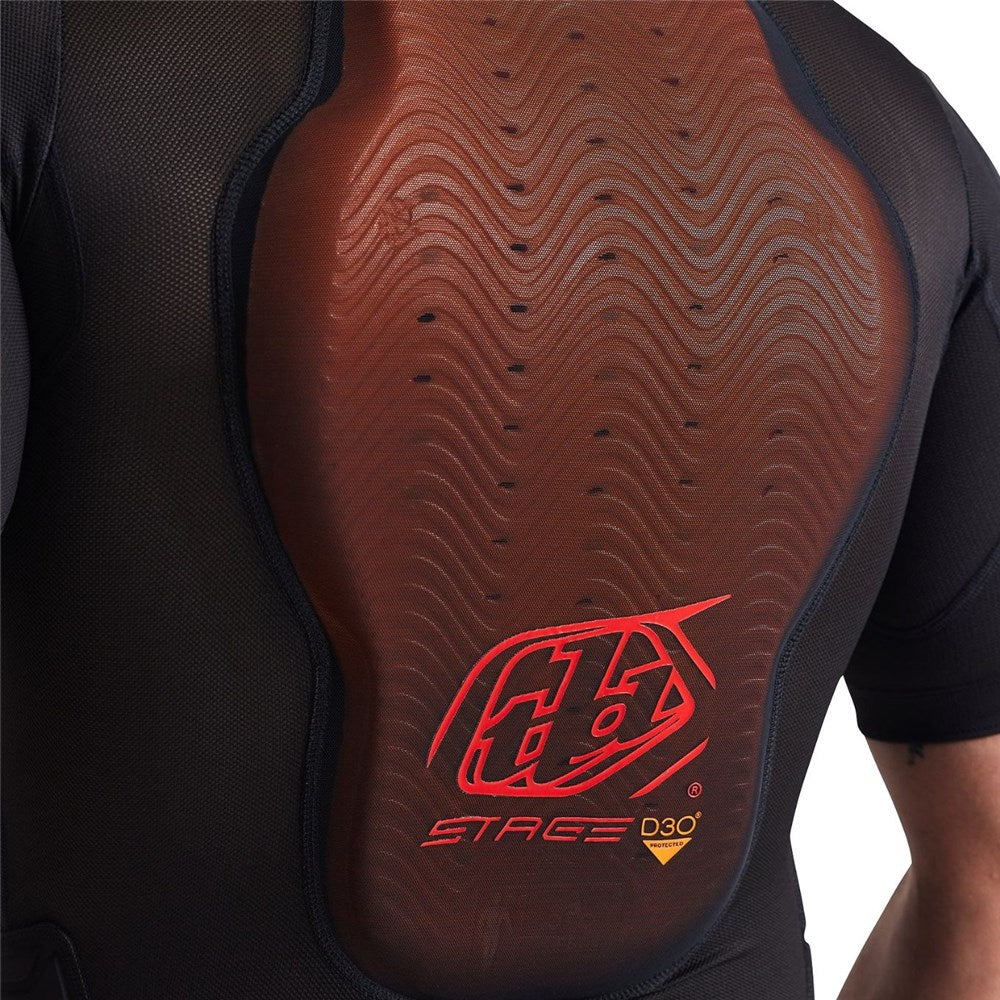 Troy Lee Designs STAGE GHOST D30 SS BASELAYER BLACK BACK