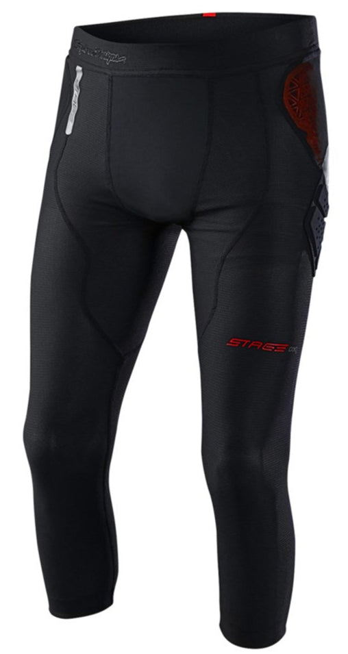 Troy Lee Designs STAGE GHOST D30 PANT BASELAYER BLACK FRONT