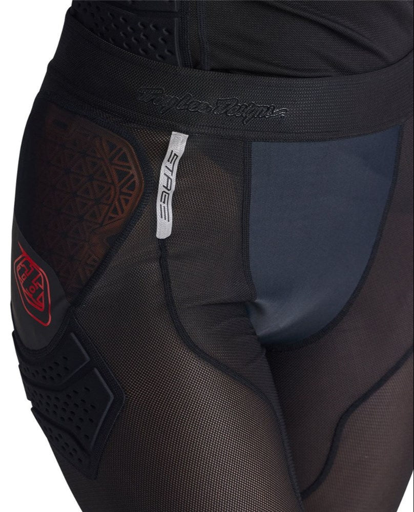 Troy Lee Designs STAGE GHOST D30 PANT BASELAYER BLACK SIDE FRONT