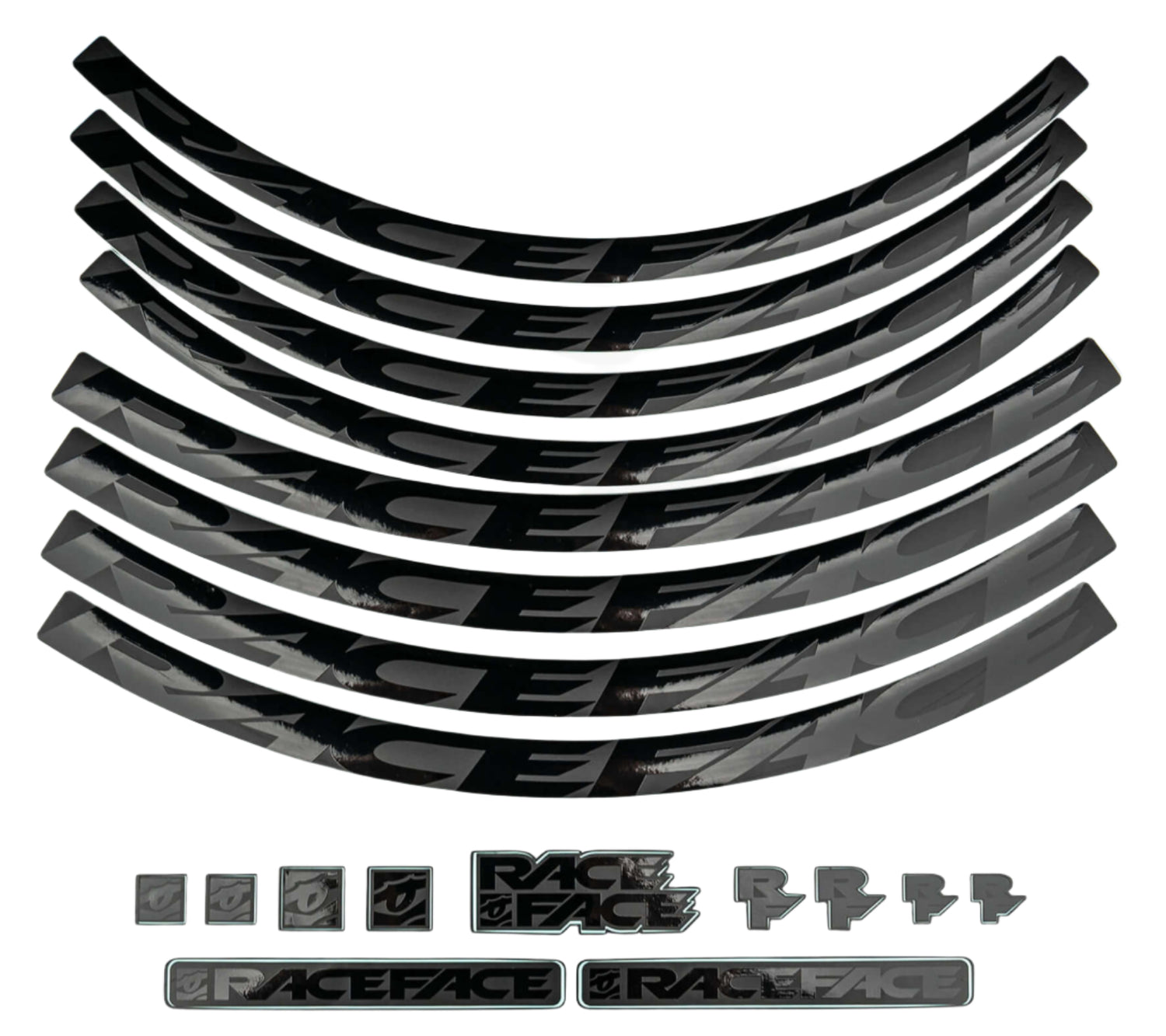 Race Face WHEEL DECAL LG Black
