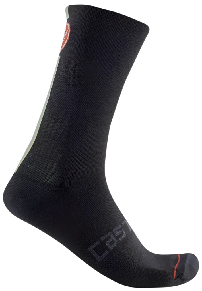 CASTELLI RACING STRIPE SOCKS BLACK 