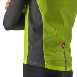 CASTELLI SQUADRA STRETCH VEST ELECTRIC LIME/DARK GRAY BACK